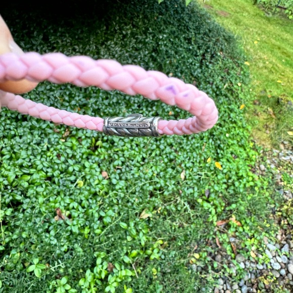 David Yurman Pink Chevron Woven Bracelet - Picture 7 of 12